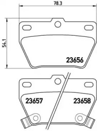 Комплект тормозных колодок BREMBO P 83 057