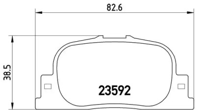 Комплект тормозных колодок BREMBO P 83 063