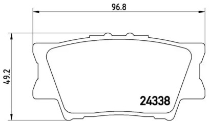 Комплект тормозных колодок BREMBO P 83 089