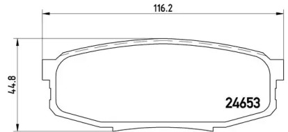 Комплект тормозных колодок BREMBO P 83 098