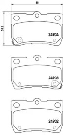 Комплект тормозных колодок BREMBO P 83 113