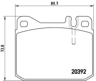 Комплект тормозных колодок BREMBO P 85 007