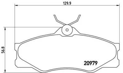 Комплект тормозных колодок BREMBO P 85 008