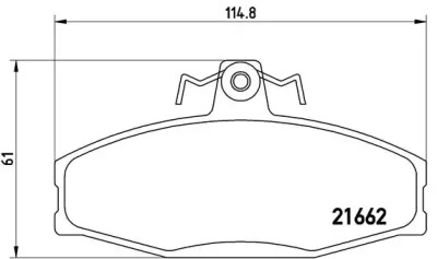 Комплект тормозных колодок BREMBO P 85 022