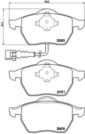 Комплект тормозных колодок BREMBO P 85 045