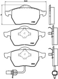 Комплект тормозных колодок BREMBO P 85 060