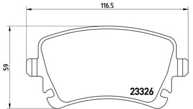 Комплект тормозных колодок BREMBO P 85 064