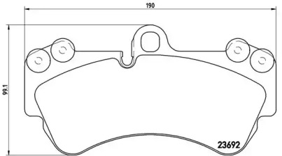 Комплект тормозных колодок BREMBO P 85 069