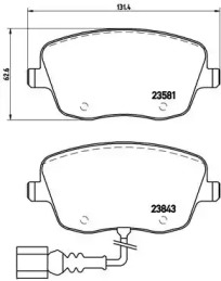 Комплект тормозных колодок BREMBO P 85 077