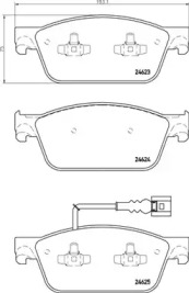 Комплект тормозных колодок BREMBO P 85 141