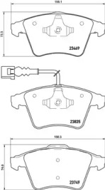 Комплект тормозных колодок BREMBO P 85 149