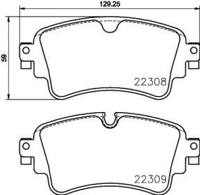 Комплект тормозных колодок BREMBO P 85 154