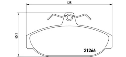 Комплект тормозных колодок BREMBO P 86 005