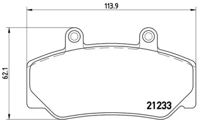 Комплект тормозных колодок BREMBO P 86 006