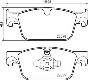 Комплект тормозных колодок BREMBO P 86 028