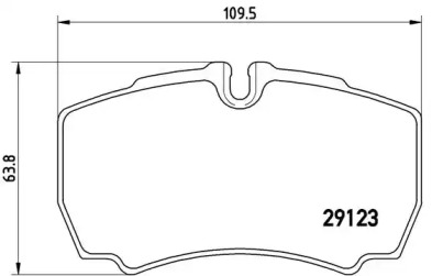 Комплект тормозных колодок BREMBO P A6 023