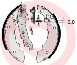 Комлект тормозных накладок BREMBO S 68 512