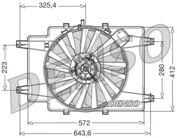 Вентилятор DENSO DER01007