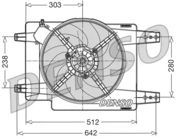 Вентилятор DENSO DER01011