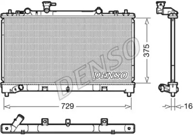 Теплообменник DENSO DRM44038