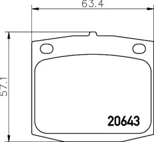 Комплект тормозных колодок MINTEX MDB1159