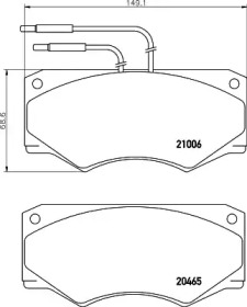 Комплект тормозных колодок MINTEX MDB1340