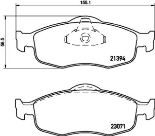 Комплект тормозов MINTEX MDK0016