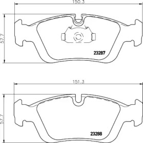 Комплект тормозов MINTEX MDK0262