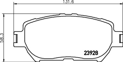 Комплект тормозных колодок MINTEX MDB2263