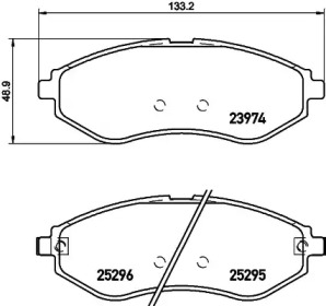 Комплект тормозных колодок MINTEX MDB3214