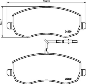 Комплект тормозных колодок MINTEX MDB2953