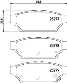 Комплект тормозных колодок MINTEX MDB3229