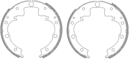 Комлект тормозных накладок MINTEX MSK023