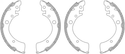 Комлект тормозных накладок MINTEX MSK188