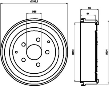 Тормозный барабан MINTEX MBD296