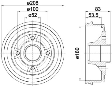 Тормозный барабан MINTEX MBD024