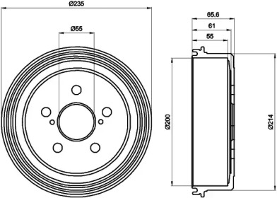 Тормозный барабан MINTEX MBD226