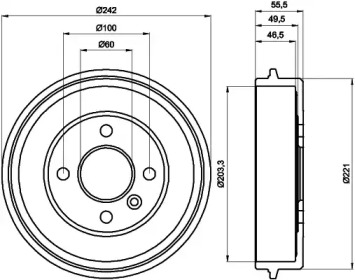 Тормозный барабан MINTEX MBD131