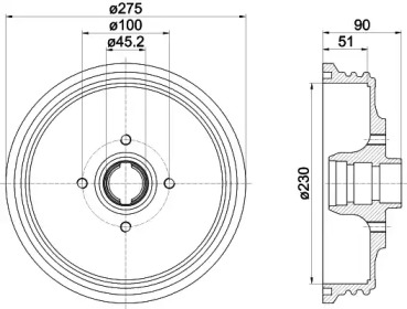 Тормозный барабан MINTEX MBD237