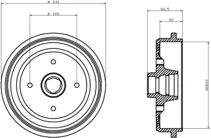 Тормозный барабан MINTEX MBD121