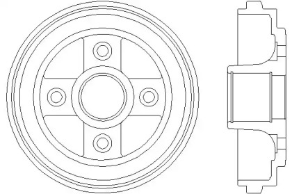 Тормозный барабан MINTEX MBD198