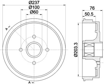 Тормозный барабан MINTEX MBD289