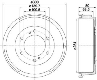 Тормозный барабан MINTEX MBD326