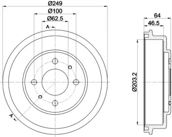 Тормозный барабан MINTEX MBD378