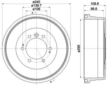 Тормозный барабан MINTEX MBD383