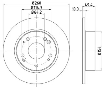 Тормозной диск MINTEX MDC1721C