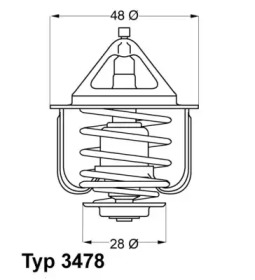 Термостат WAHLER 3478.82D