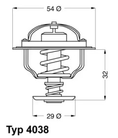 Термостат WAHLER 4038.81D