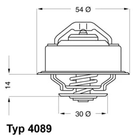 Термостат WAHLER 4089.92D