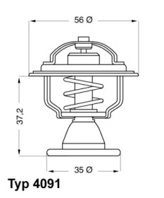 Термостат WAHLER 4091.82D